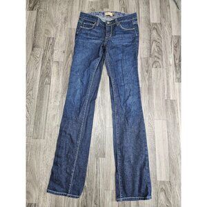 Paige Jeans Womens 27 Blue Melrose Premium Denim Straight Leg Mid Rise